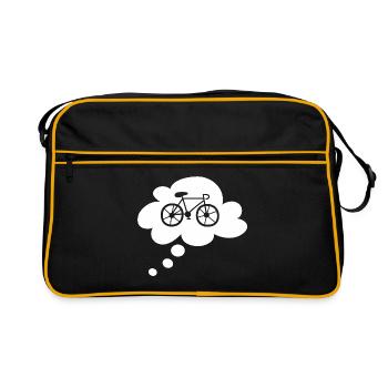 Road Bike Cloud Bike Sport Tour Hobby Bike Fan - Sac Retro - noir/or - Devant