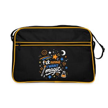 Magic instead of normality - Retro Bag - black/gold - Front