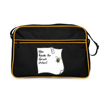 Notes – C’est peut-être votre expression - Sac Retro - noir/or - Devant