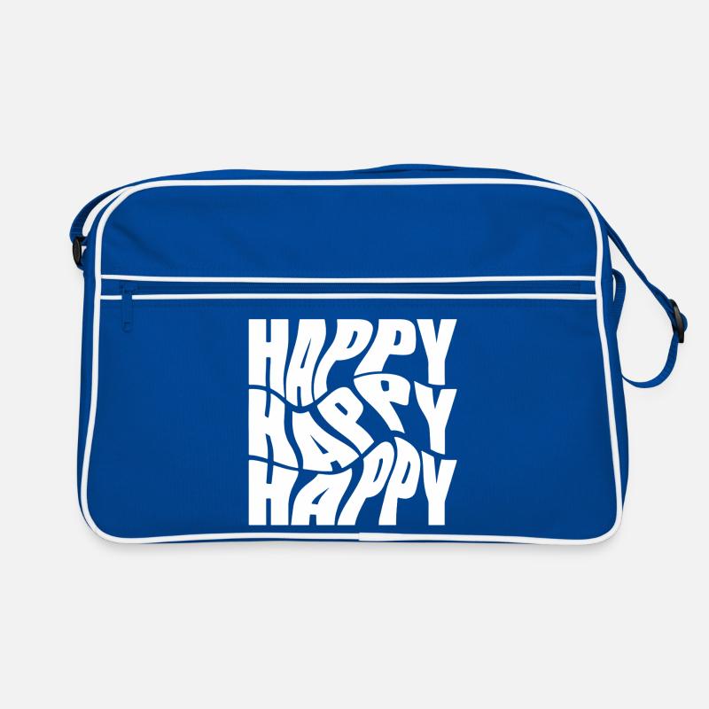 Typographie du graffiti Bold Happy Sac Retro