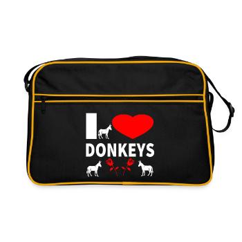 donkey - Retro Bag - black/gold - Front