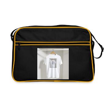 Framed Reflection Tee - Retro Bag - black/gold - Front