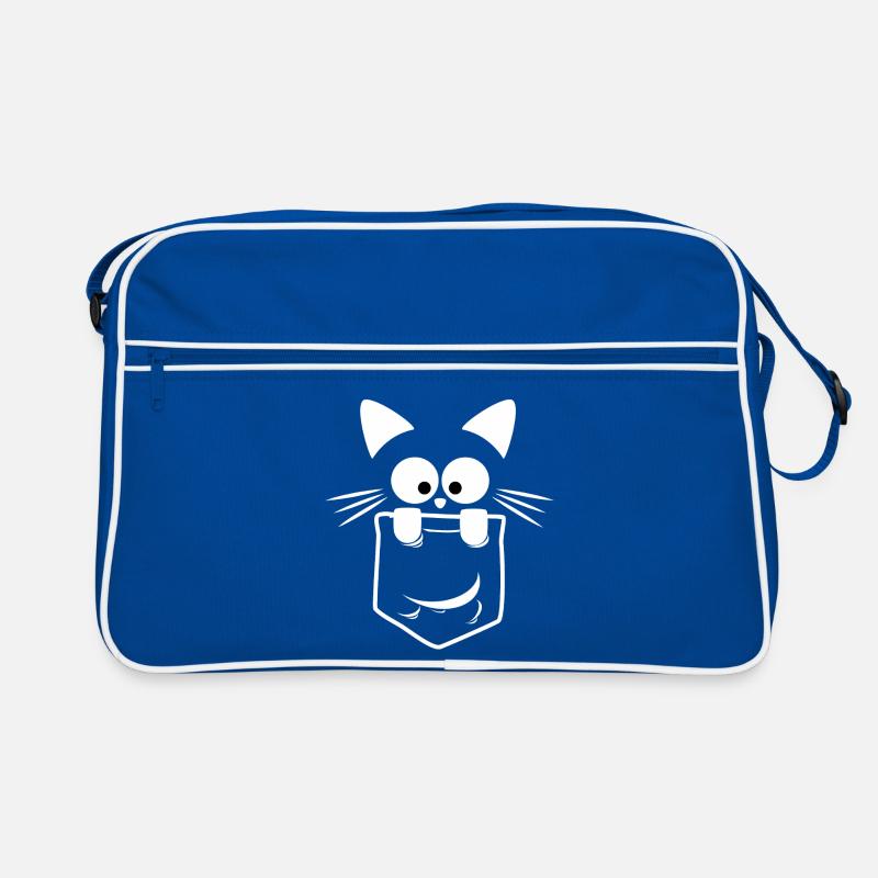 Le Chat de Poche Blanc Sac Retro