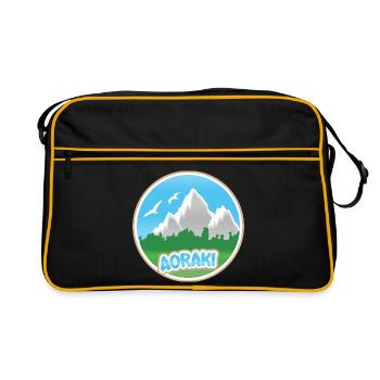 Mount Aoraki - Retro Bag - black/gold - Front