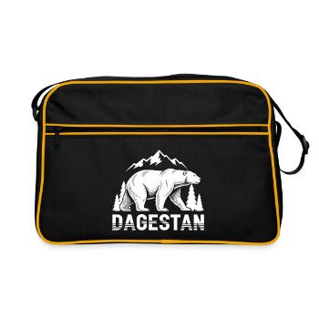 Crête de la Montagne de l’Ours du Daghestan - Sac Retro - noir/or - Devant