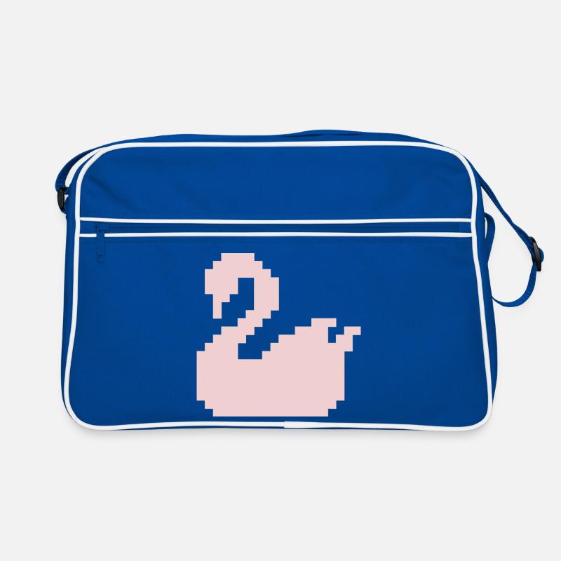 Silhouette rose Pixel Swan Sac Retro