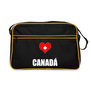 Kanada - Retro Tasche - Schwarz/Gold - Vorne