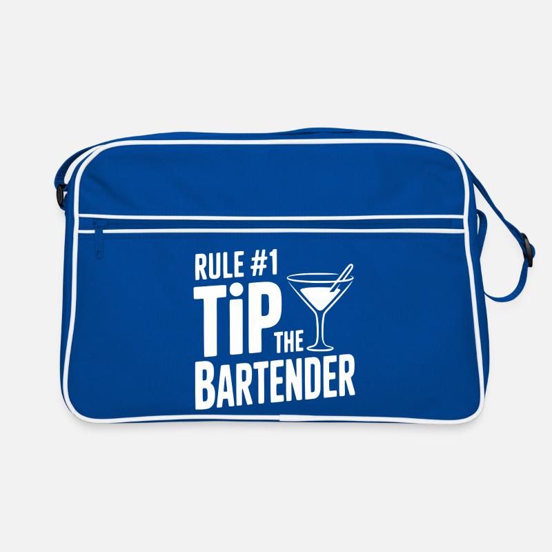 Rule #1 Tip the Bartender Retro Bag