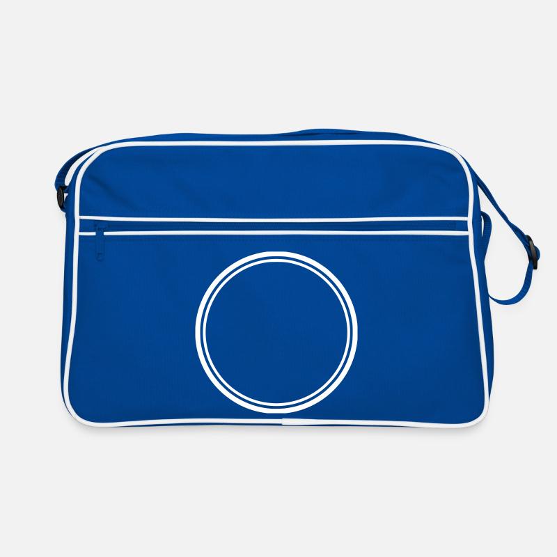 Circle Frame Outline Logo Retro Bag