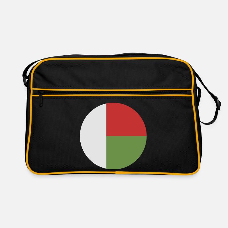 Drapeau rond de Madagascar Sac Retro