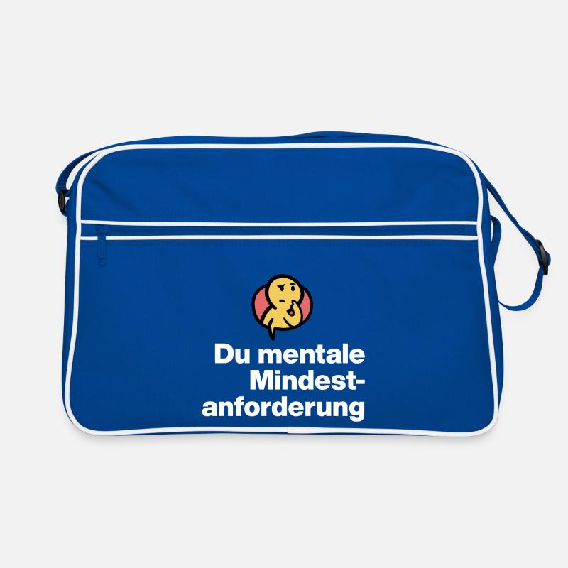 YOU MENTAL MINIMUM DEMAND. SARCASM GIFT Retro Bag