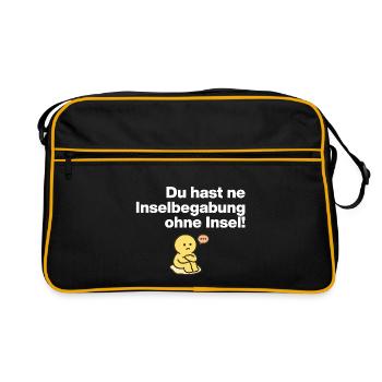 TU AS UN TALENT D’ÎLE SANS ÎLE ! - Sac Retro - noir/or - Devant
