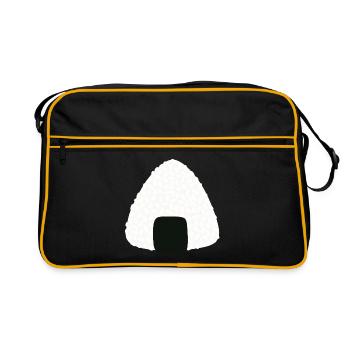 Sushi onigiri - Sac Retro - noir/or - Devant