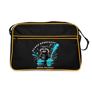 Glaze Anarchist Raccoon - Break the Mold - Retro Bag - black/gold - Front