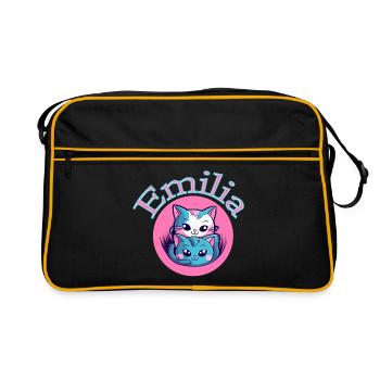 Emilia Cat Duet - Retro Bag - black/gold - Front