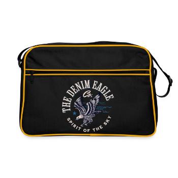 Denim Eagle Spirit of the Sky - Retro Bag - black/gold - Front