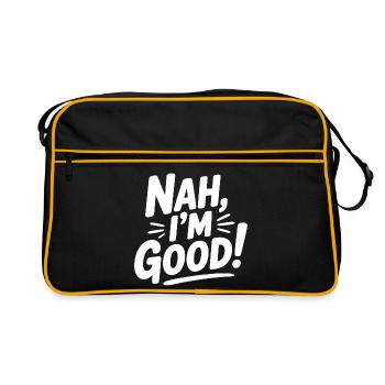 Non, ça va ! - Sac Retro - noir/or - Devant