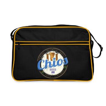 Île de Chios en Grèce Souvenir rétro vintage - Sac Retro - noir/or - Devant