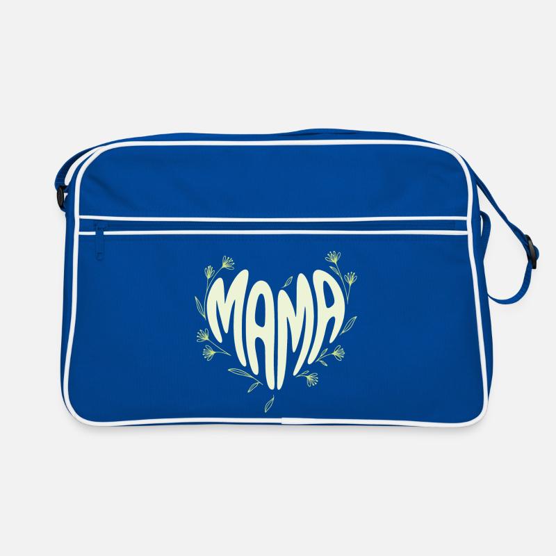 Mama Blütenherz Retro Tasche