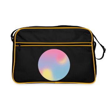 Test d’aura Sphère dégradée pastel - Sac Retro - noir/or - Devant