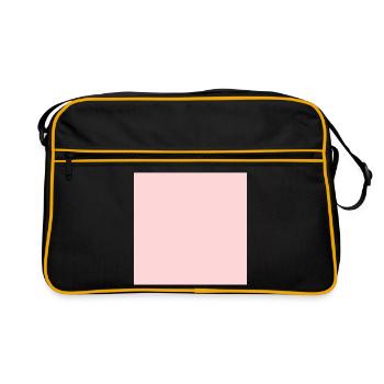 rosa Hintergrund Textur Vorlage personalisieren - Retro Tasche - Schwarz/Gold - Vorne