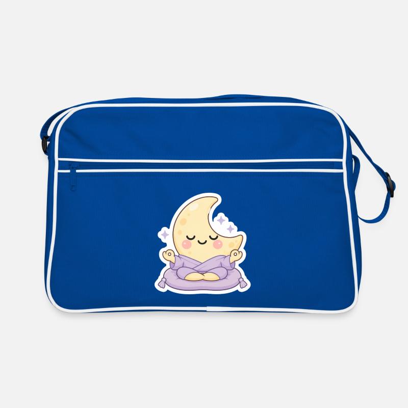 Moon meditation on pillow Retro Bag