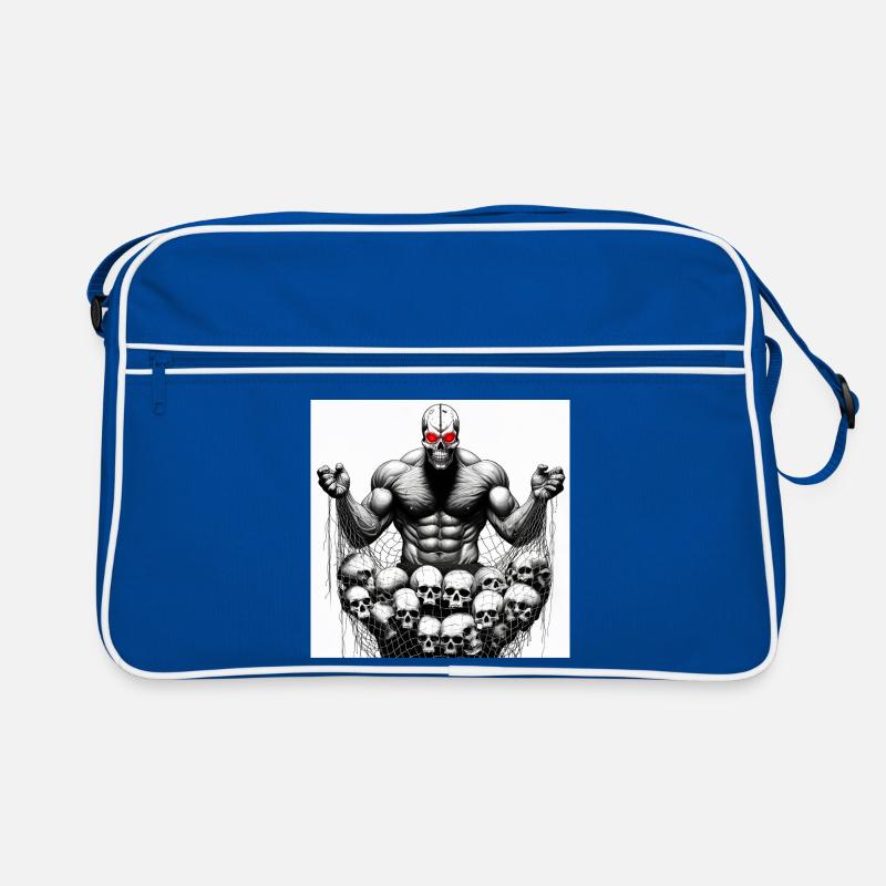 Muscular Net Schädel Retro Tasche
