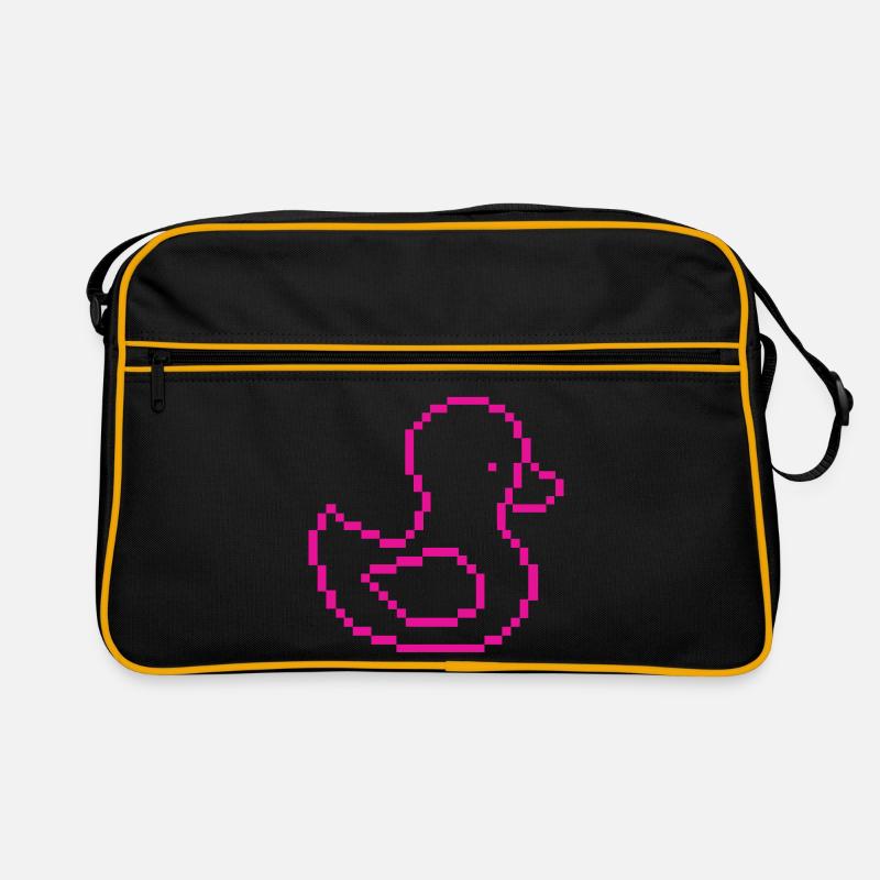 Motif Pixel Duck Rose Sac Retro