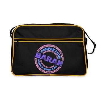 Perfekt Baran - Retro Tasche - Schwarz/Gold - Vorne
