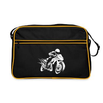 Motard Motard - Sac Retro - noir/or - Devant