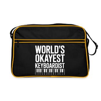 Le claviériste le plus correctif du monde - Sac Retro - noir/or - Devant