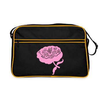 Pivoine L pivoine botanique L rose - Sac Retro - noir/or - Devant