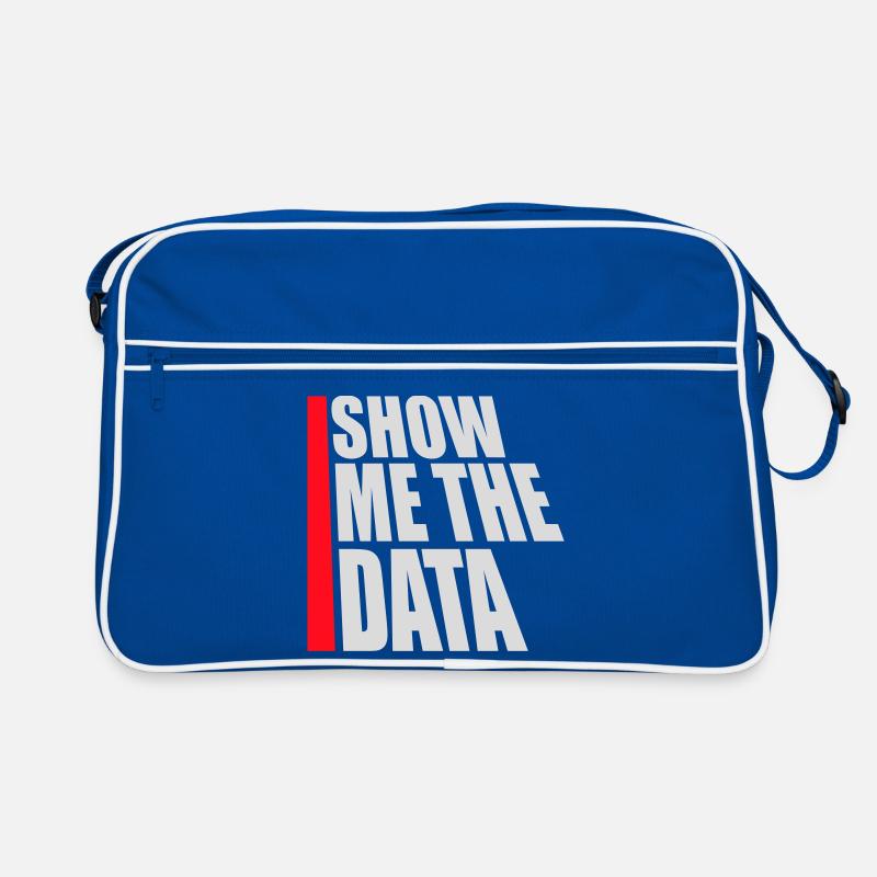 Show Me The Data Funny Nerd Analyst Sarcastic Retro Bag