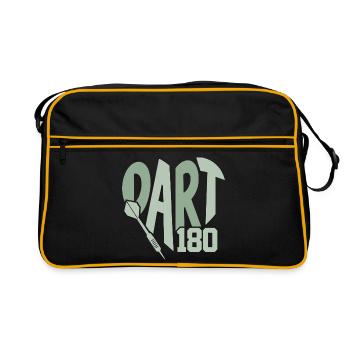 Dart Heart Dart - 180 - Art Fusion - Retro Bag - black/gold - Front
