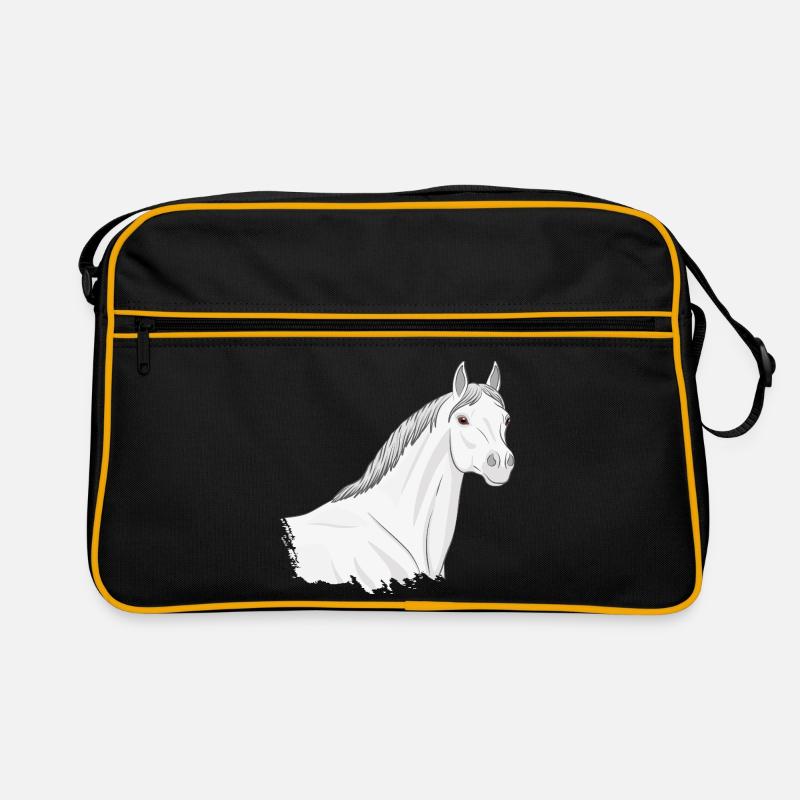 La tête d'un cheval Abbayan gris clair Sac Retro