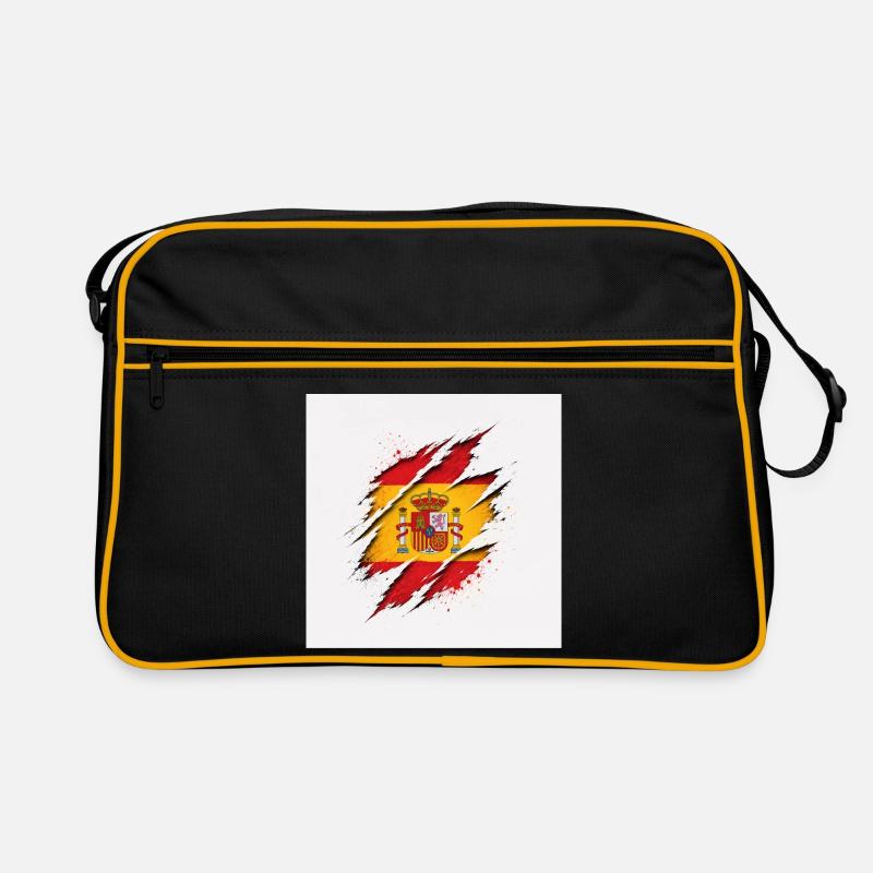 Spanien Vintage Farbdesign Retro Stil Retro Tasche