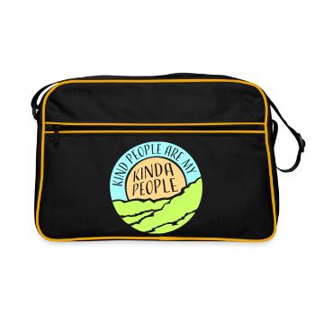 Les gens gentils sont mon genre de gentillesse - Sac Retro - noir/or - Devant