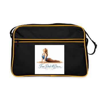 Du crépuscule à l’aube : Yoga - Sac Retro - noir/or - Devant