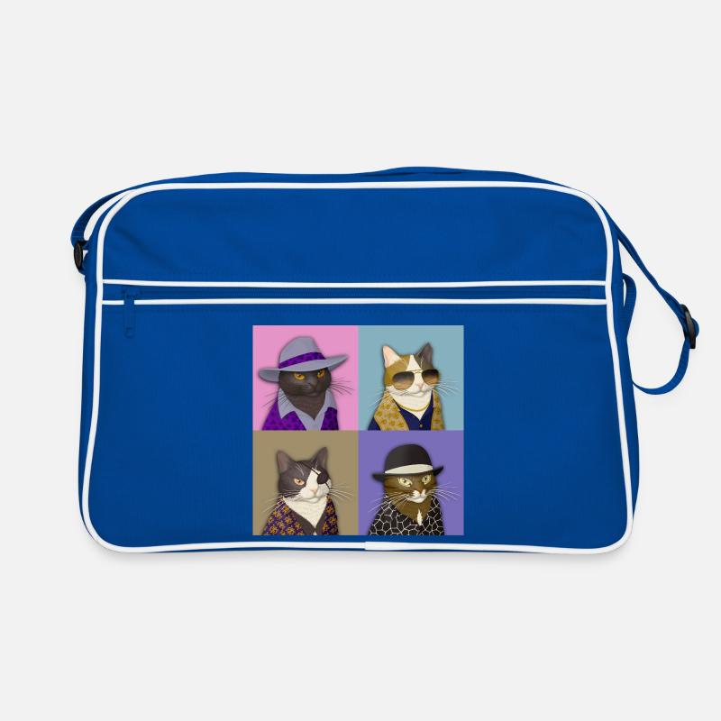 Badass Cat Quartet Retro Bag