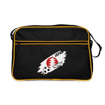 Japan Football Japan Soccer Supporter Jersey - Retro Bag - black/gold - Front