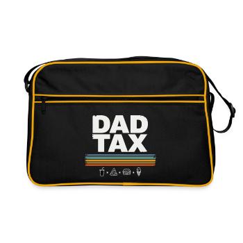 Papa Steuer Retro Food Tee - Retro Tasche - Schwarz/Gold - Vorne