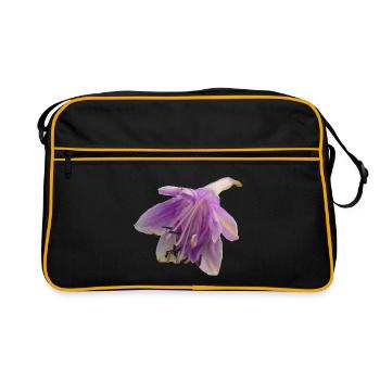 Macro_Purple_Hosta_Bloom - Retro Bag - black/gold - Front