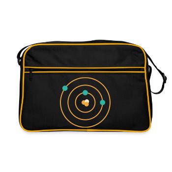 Atomic Model - Physics Chemistry Science Nerd - Retro Bag - black/gold - Front