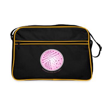 Isolé du cœur - Boîte de Petri de microbiologie - Sac Retro - noir/or - Devant