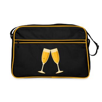 Toasts - Retro Bag - black/gold - Front