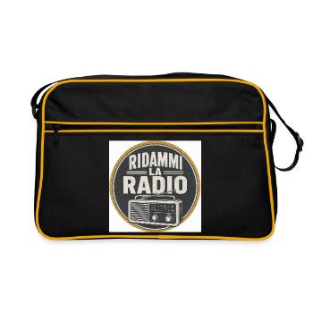Rends-moi la radio vintage - Sac Retro - noir/or - Devant