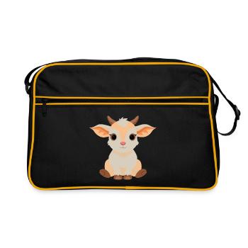 Petit Chèvre Mignon - Sac Retro - noir/or - Devant