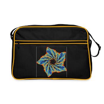 Orbital Blossom – Strange Attractor - Retro Bag - black/gold - Front