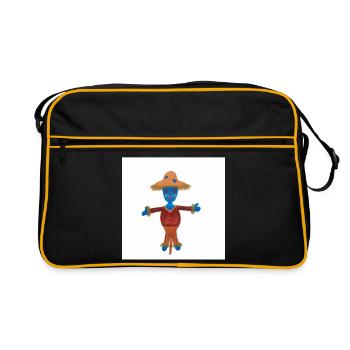 Motif de l’Enfant Épouvantail Susi - Sac Retro - noir/or - Devant