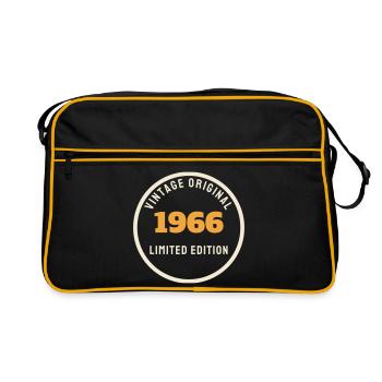 Vintage 1966 Édition Limitée Originale 60e Naissance - Sac Retro - noir/or - Devant
